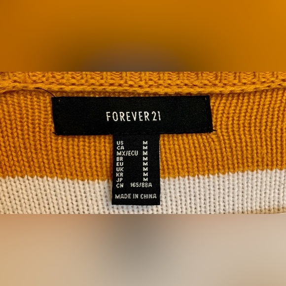 Yellow Striped Cardigan from Forever 21 - Picture 3 of 3